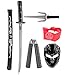 Produktbild Kinder-Kostüm Set Samurai-Schwert Ninja-Schwert Säbel Dolch Spielzeug-Messer XXL Set Zubehör Maske Kopftuch Katana Verkleidung Waffem Bandana