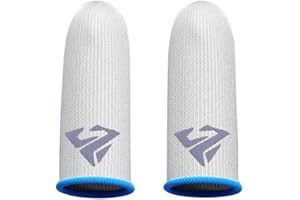MORNINGMO 1 Pair of Gaming Finger Sleeves Thumb Finger Cots Fingertips Cover for Mobile Phone Games Gaming Finger Sleeves Finger Cots for Mobile Phone Games Sensitive Mobile Touch Feel