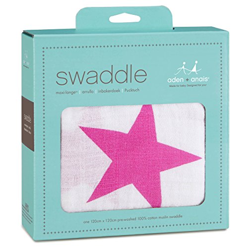 aden + anais 8900G Classic Single Swaddle, twinkle pink - 2