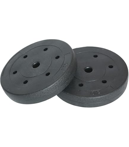 Disco Ghisa 10kg GDC Cast - Per Bilancieri E Manubri, Allenamento Casa