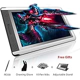 Huion Kamvas GT-156HD V2 8192 Pen Pressure Digital Graphics Drawing Tablet Monitor Pen Display with Upgraded 3-in-1 Cable 14 Express Keys and 1 Touch Bar