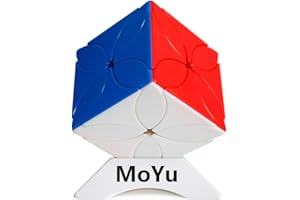 OJIN MoYu MOFANGJIAOSHI CUBING Classroom MFJS Meilong Four Leaf Clover Cube Cubing Classroom Twisty Puzzle Cube Rompecabezas Rompecabezas con un trípode de Cubo (Sin Etiqueta)