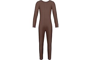 Oyolan Kids Girls Long Sleeve Gymnastic Leotard Unitard Girl Full Length Ballet Dance Bodysuit Jumpsuit Dancewear Costume