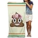 Produktbild Blume Krone Poop Emoji-Badetücher Beach schwimmen Handtücher Erwachsene Weich saugfähig