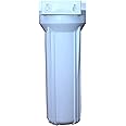 Colorsole® Wall Mount Outer Fit Housing Bowl (12") with Pre Filter/Spun Filter (10") & 2 Connectors for All Domestic Water Purifiers, RO