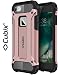 Cubix® Shock Proof Case For Apple iPhone 7 Tough Armor Tech Series Back Cover case With Premium Carbon Fiber Texture 4 Side Air Cushion Extra Soft Buttons - Rose Gold RS.650.00