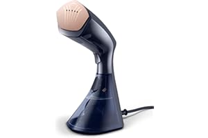 VERSUNI Philips Domestic Appliances GC810/20, Portable Steam Cleaner, Negro, Rosa, 1600 W, 0.23 liters