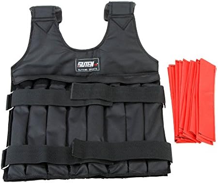 OxGrow(TM) Adjustable Oxford Fabric Weighted Vest Exercise Boxing Training Waistcoat Weight Jacket Fitness Equipment for Sanda sparring