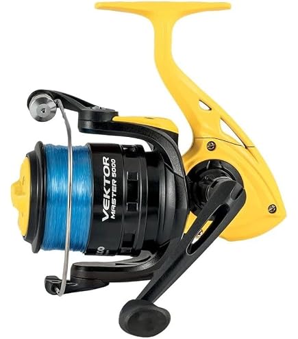 Atlantic 7000 FD - Set di 2 bobine per pesca in mare, colore: Giallo