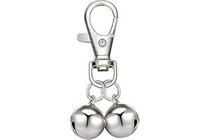 Telidif Cat & Dog Bells, Extra Loud Pet Bells with Swivel Lobster Clasp, Durable Alloy & Aluminum Pet Collar Bells for Dogs and Cats, Ideal for Tracking & Decoration, 1 Piece
