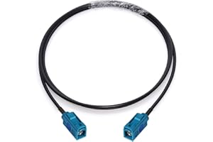 Bingfu Fakra Z Buchse auf Fakra Z Buchse Auto Antennen Verlängerungskabel 1m für Auto Stereo Android Head Unit GPS Navigation FM AM Radio Sirius XM Satellitenradio 4G LTE Telematik Bluetooth Modul