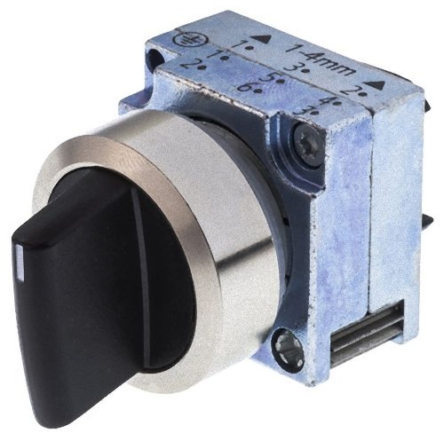 Preisvergleich Produktbild Siemens 3SB3500-2EA11 Knebelschalter, 22 mm, Rund, Metall, Schwarz