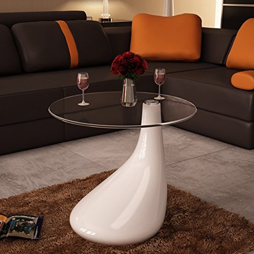Drop coffee table white