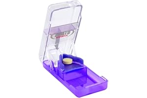EZY DOSE EZY DOSE Pill Cutter with Safety Shield, Safely Cut Pills and Vitamins, Pill Splitter, Colours may vary