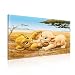 Produktbild König Der Löwen Simba Nala Leinwand Bilder (PPD2205O1FW) - Wallsticker Warehouse - Size O1 - 100cm x 75cm - 230g/m2 Canvas - 1 Piece