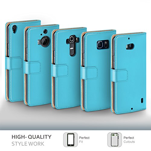 MoEx Samsung Galaxy S7 Edge HÃ¼lle TÃ¼rkis mit Karten-Fach [OneFlow 360Â° Book Klapp-HÃ¼lle] Handytasche Kunst-Leder HandyhÃ¼lle fÃ¼r Samsung Galaxy S7 Edge Case Flip Cover SchutzhÃ¼lle Tasche