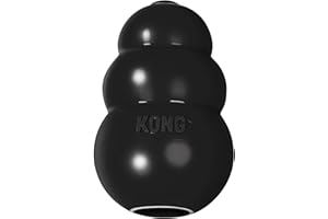 KONG - Extreme Gioco Cani - Gomma Naturale Ultra Resistente, Nero - Masticare e Riportare - per Cani di Taglia Media