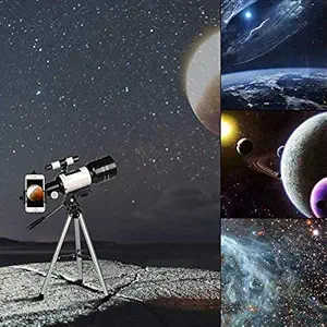 Prakal Telescope for Moon Planets and Stargazing, Ideal for Kids and Beginner Adults Astronomical, Easy to Mount and Use with Phone Holder