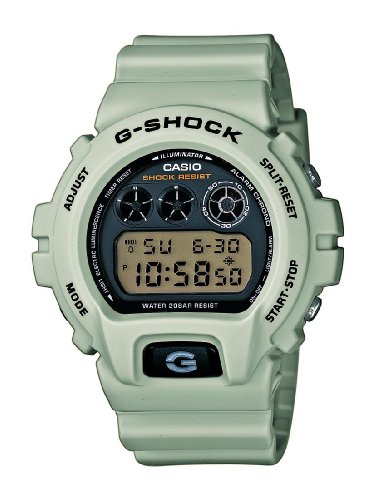 CASIO G-SHOCK Men's Quartz Watch with Black Dial Digital Display and Beige Resin Strap DW-6900SD-8ER