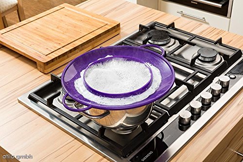 Das Kochwunder – Überkochschutz, Sieb, Dünsteinsatz, Untersetzer, Spritzschutz u.v.m. – grün – NEW GENERATION, Modell 2016 – inkl. innovativer WC- und Geschirrspültabs - 4