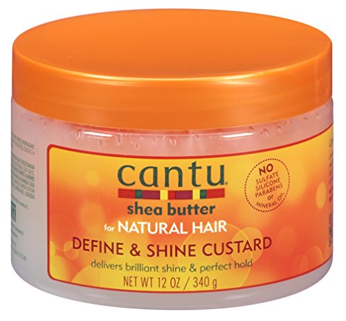 Cantu Natural Hair Define And Shine Custard 12oz Jar (2 Pack)