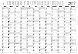 Image de Jahresplaner XL 2019 - Wandkalender / Plakatkalender (99 x 69) - Ferienübersicht - Arbeitstagezähl