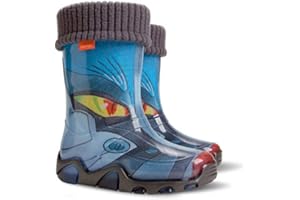 GOLDKIDS Demar LUX Gummistiefel Regenstiefel Kinderstiefel gefüttert mit Innensocken Mädchen Jungen