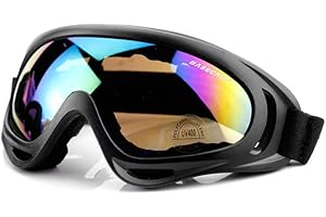 BJ-SHOP Gafas de Esquí Niños Gafas de Esquí Anti-Niebla Gafas de Nieve a Prueba de Viento con Anti Niebla para Niños Adultos