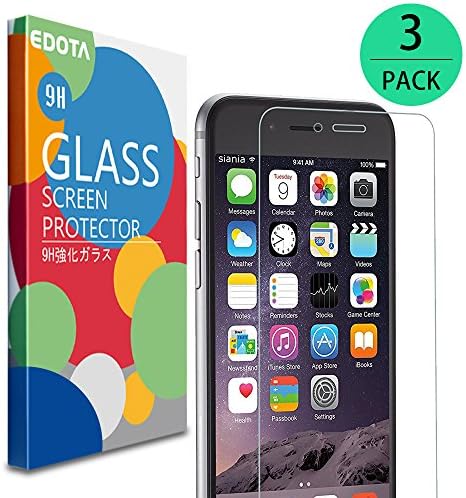 iPhone 6 /6S /7 Screen Protector, Edota 3-Pack 0.3mm Ultrathin Tempered Glass Premium High Definition (HD) / 9H Hardness / Explosion Proof Front Screen Protector Scratch Proof / Anti-Fingerprint Screen for Apple iPhone 6 /6S /7