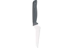 zyliss Coltello Offset, 10 cm o 3.9 Pollici, Lama Affilata in Acciaio Inossidabile Tedesco, Manico in Paglia di Frumento, Lama Santoku Offest per un Taglio Preciso, per Verdure o da Cucina