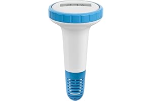 OULE GMBH Digitales Teich- und Poolthermometer mit LCD-Funk-Empfänger, 1 Sensor enthalten, IPX8 wasserdicht, kabellos für Pool, Teich & Whirlpool (HL-0)