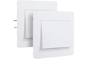 DEBFLEX Interrupteur va et vient - Interrupteur encastrable - Interrupteur mural - Interrupteur prise murale - Appareillage Encastre - Gamme Diam2 Kit Va et Vient sans Fil Blanc 739280