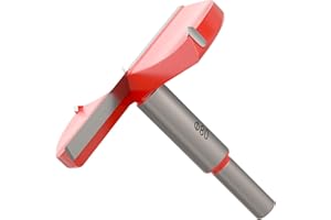 CSOOM Forstnerbohrer 80mm - Forstner Bohrer für Holz, Forstner Bits mit Rundschaft, Zubehör Bohrmaschine