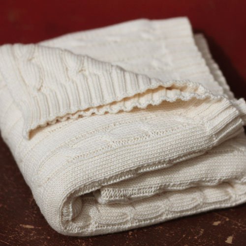 Natures Purest Natures Knits Cable Knit Blanket 60x80cm