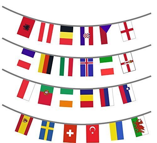 Euro 2016 Football Bruant - 24 Drapeaux - utilisation intÃÂ©rieure et extÃÂ©rieure by Non Consumables