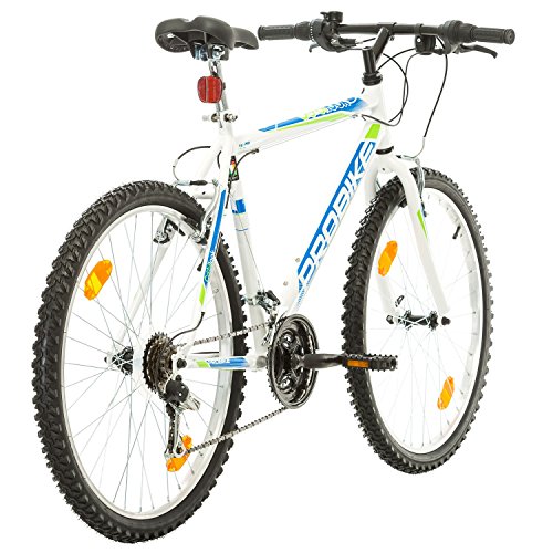 Coollook PROBIKE 26 Zoll Fahrrad Felge Mountainbike MTB Weiss Glanz Starren Rahmen Fahrradherren Rad Bike Cycling, Rahmen 51 cm, 18-GANG EU-PRODUKT - 7