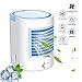 Produktbild Klimagerät Mobil,Anbber persönlicher 4 in 1 Multifunktions-USB-tragbarer Mini-Klimaanlage, Luftbefeuchter und Luftreiniger mit Nachtlicht, 3 Leistungsstufen für Home Office-Camping (Blau)