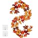 Produktbild Shyneer Herbst Girlande,Herbst Maple Leaf Garland hängen Vine - 160cm - Herbst Ernte Girlande Dekoration für Hochzeitsfest Weihnachten Abendessen Kamin Türrahmen Tür Hintergrund Dekor, mit 2 Haken