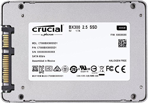 Crucial BX300 CT240BX300SSD1 - Disco Duro s  lido Interno SSD de 240 GB  3D NAND  SATA  2 5 Pulgadas 