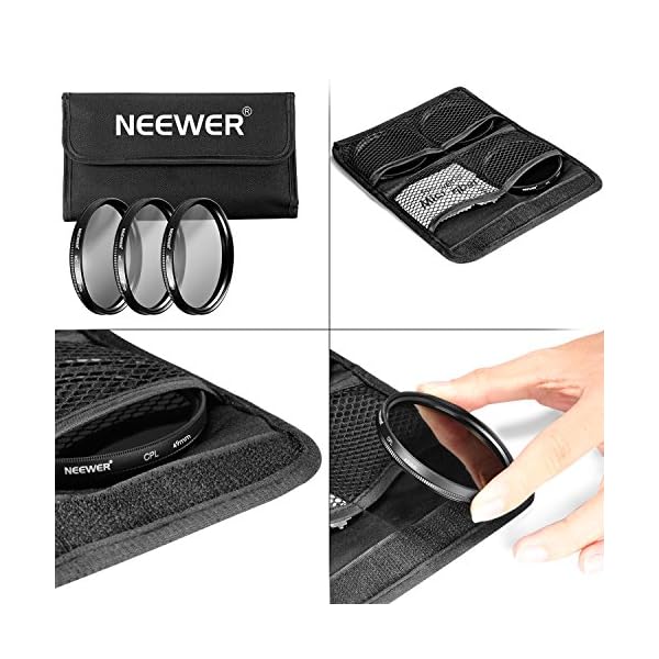 Neewer - Filtro de Lente UV CPL FLD Profesional de 55 mm y Filtro de Densidad Neutra ND (ND2, ND4, ND8) para Sony A37… - Image 5