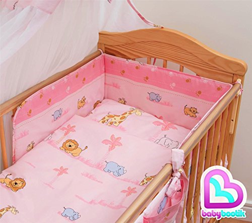 3 Pcs Cot Bedding Set 180cm Regular Bumper 120x60 cm - Pattern 11