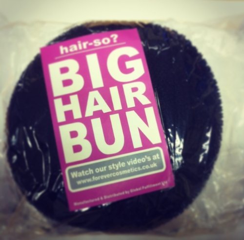 Hair-so? Massive 6 Inches Wide Big Hair Bun Extra Large Hair Doughnut Donut Bridal Wedding Hollywood Hair Style Bun Ring - Choose Colour- Brown, Black or Blonde (Black)