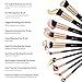 Makeup Brushes Makeup Brush Set BESTOPE Makeup Brushes 10PCs Makeup Brush Set Foundation Eyeliner Shadow Powder Brushes for Girls (Rose Gold)