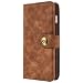 Produktbild Case Me Samsung Galaxy S8 Leder Hülle Brieftasche mit Kartenfächer Geldscheinfach Premium mit Abnehmbaren Magnet Handy Schutzhülle,Braun
