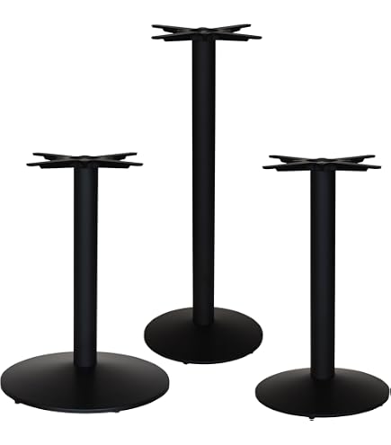 Dublino Base Tavolo In Metallo Nero - Gambe Per Tavolo 70x40cm, Altezza 73cm, Peso 28kg