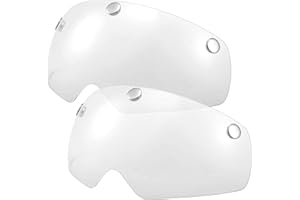 ZOOQUE Visière de Casque de Vélo Lunettes Magnétiques 2 Pièces Visière de Casque de Vélo Visière Amovible Écran Solaire Lunettes Amovibles pour Casque de Cyclisme