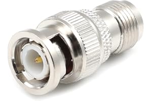 Othmro Srebrny odcień BNC męski na TNC żeński Jack M/F proste złącze adaptera