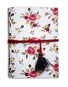 SPcreation Flower Pattern Print Handmade Handicraft Diary