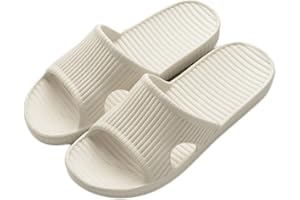 Rojeam Unisex Sliders Non-Slip Quick Dry Shower Slippers House Sandals for Indoor & Outdoor Bathroom Garden Pool
