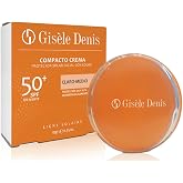 GIS&Egrave;LE DENIS - Compact Cream 10 g, Compact Makeup and Face Sunscreen, Light-Medium Color and SPF 50+, with Vitamin E, for Med